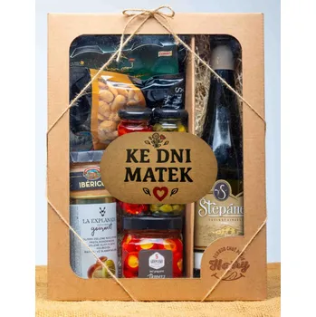 Dárková krabička VELKÁ DÁRKOVÁ SADA s BÍlým vínem ke dni matek (VELKÁ DÁRKOVÁ SADA s BÍlým vínem ke dni matek)