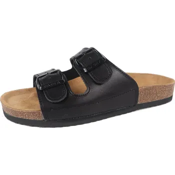 Dívčí bačkory Korkové celokožené, přezůvky BAREA 888053 black Velikost: 40