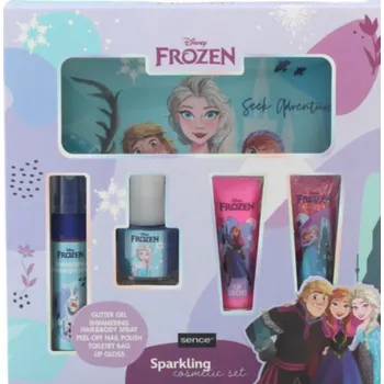Kosmetická sada Dárková sada Disney Frozen 5dílná s toaletní taštičkou