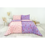 Stanex Ložní povlečení bavlněné - fleur (LS200), 140 x 200 + 90 x 70, Zip