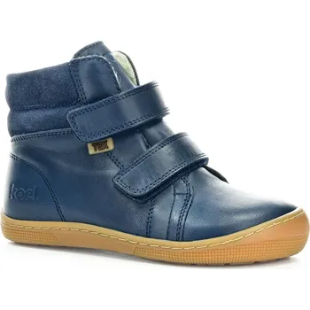 Dívčí obuv Barefoot dětské zimní boty Koel - Demil Tex Wool Blue tmavě modré Velikost: 29