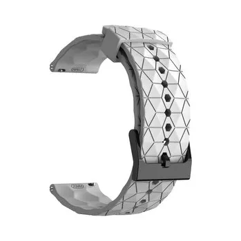 Chytré hodinky Řemínek se vzorem diamantu 20mm,Bílý