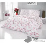 Vánoční povlečení 140x200+70x90 VLOČKY červenošedé