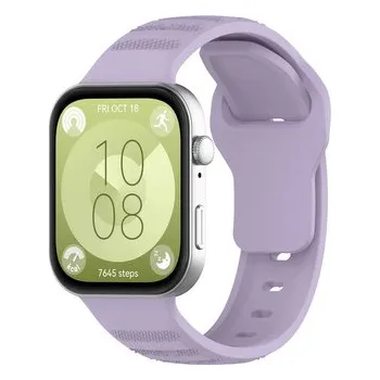 Chytré hodinky Vroubkovaný řemínek pro Huawei Fit 3,Lila