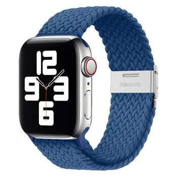 Chytré hodinky Pletený řemínek pro Apple Watch 42/44/45/46/49mm,Modrý