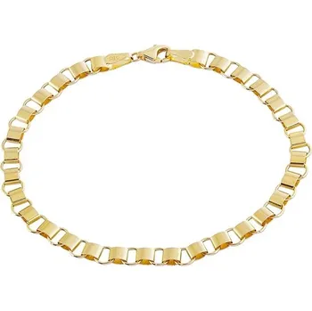 Náramek Zlatý článkový náramek 19 cm ZLNA1582F + Dárek zdarma