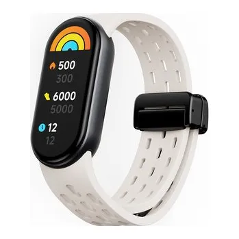 Chytré hodinky Silikonový řemínek s magnetickým zapínáním Mi band 8/9/10,Slonová kost