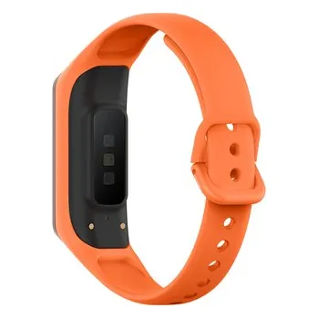 Chytré hodinky Jednobarevný náhradní náramek pro Samsung Fit 2,Oranžová
