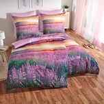 Ložní povlečení na jednolůžko Levandule 80x80 cm + 135x200 cm 135 x 200 cm 80 x 80 cm
