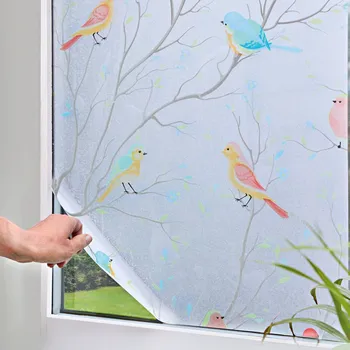 Okenní dekorace Okenní fólie s ptačím vzorem