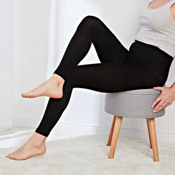 Dámské legíny Pohodlné legíny s merino vlnou černá S/M