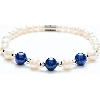 Náramek Náramek sladkovodní perly-jadeit AdiS délka 20 cm