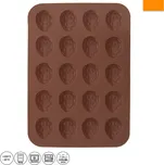 Forma silikonová Ořechy 20 ks hnědá 27,5x18,5x1,3 cm