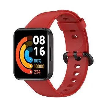 Chytré hodinky Jednobarevný náhradní řemínek Xiaomi Mi Watch Lite / 2 Lite,Červená