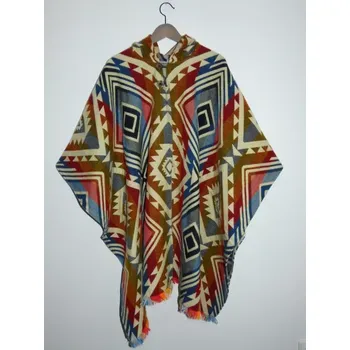 Dámské pončo Pončo (lamí vlna, Ekvádor, vzor II)