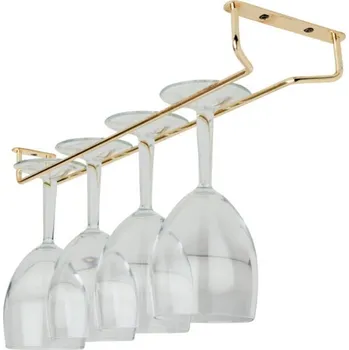 Držák na sklenice mosazný 30 cm, BPR-3014