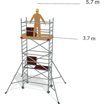 Lešení Hliníkové lešení Klimatek - výška 5,7 m - 1,8 m x 0,85 m (d/š)