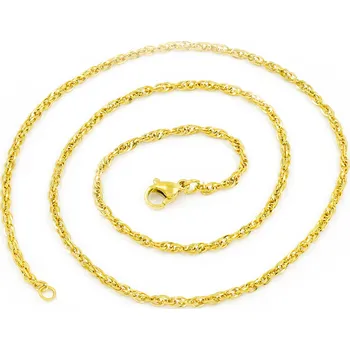 Řetízek BRUNOshop.cz Proplétaný řetízek GOLD 45/0,25 cm