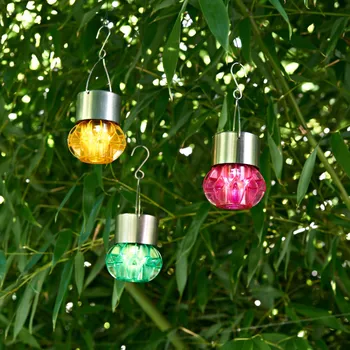 Venkovní osvětlení 3 solární svítidla Výška každé 32 cm