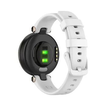 Příslušenství k chytrým hodinkám Silikonový řemínek s přezkou pro Garmin Lily,Bílá
