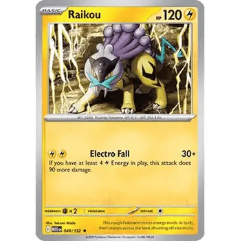 Volný čas Pokémon MEG 048/132 Raikou - Mega Evolution Stav: Near Mint, Verze: HOLO