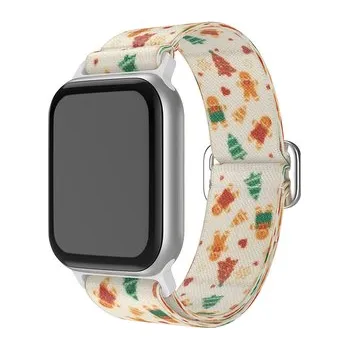 Chytré hodinky Vánoční řemínek se sponou pro Apple Watch 38/40/41/42(S10)mm,2