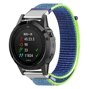 Chytré hodinky Nylonový řemínek 26mm,Modro-Zelená