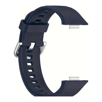 Chytré hodinky Jednobarevný řemínek s přezkou pro Huawei Fit 3,Tmavě modrá