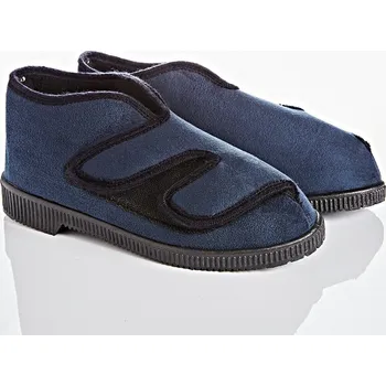 Dámské pantofle Bačkory z mikroveluru nám. modrá 41