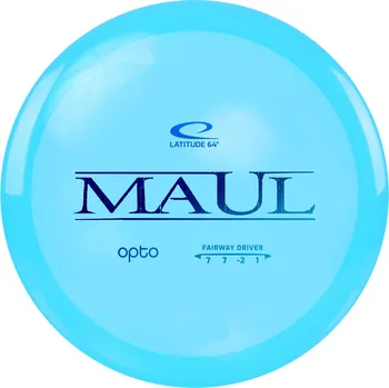 Disc golf Latitude 64° MAUL Opto Line Barva: Modrá - transparentní, Váha: 174 g