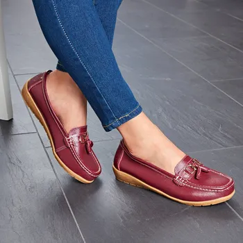 Dámské mokasíny Mokasíny Elenor bordó 36