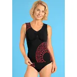 Zeštíhlující top, černo-červená červená-černá 36/38