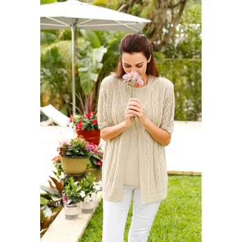 Pletený 2dílný komplet písková M