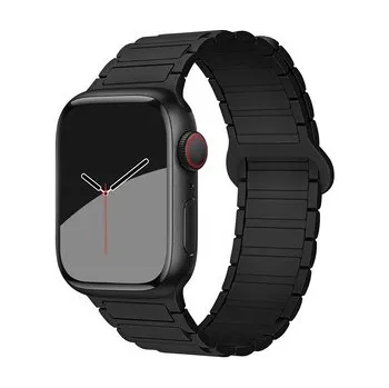 Chytré hodinky Dvojbarevný magnetický řemínek pro Apple Watch 38/40/41/42(S10)mm,černý