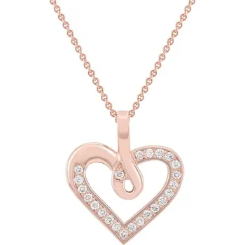 Přívěsek Srdíčko ze zlata s diamanty v přívěsku Savita