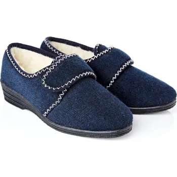 Dámské pantofle Teplé vlněné bačkory modrá 39