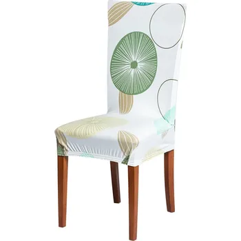 Potah na židli Potah na židli s potiskem bílá s kruhy uni