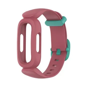 Náramek Jednobarevný náramek pro Fibit Ace 3,Jahodovo-tyrkysová