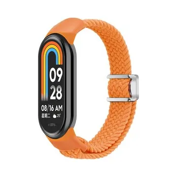 Chytré hodinky Pletený náramek s magnetickým zapínáním Mi band 8/9/10,Oranžový
