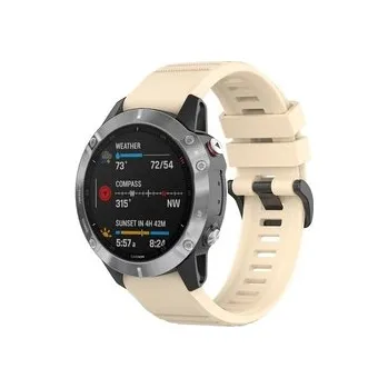 QuickFit silikonový řemínek s přezkou 26mm,Béžový