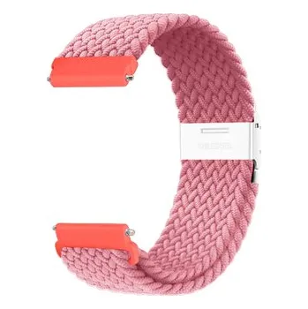 Chytré hodinky Pletený řemínek 20mm,Růžový