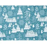 Prostírání modrá/bílá 33x45 cm