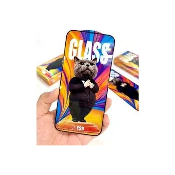 3D Ochranné tvrzené sklo na iPhone 17 Air - Mr. Cat ESD