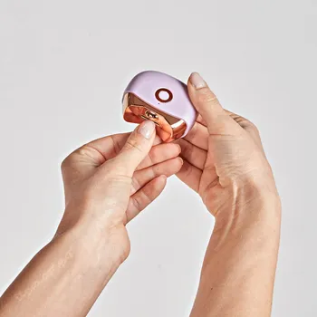 Elektrická manikúra lila/zlatá 000