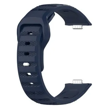 Chytré hodinky Vroubkovaný náhradní řemínek pro Huawei Fit 3,Tmavě modrá