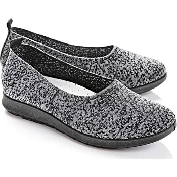 Dámské baleríny Baleríny Vicky šedá-černá 37