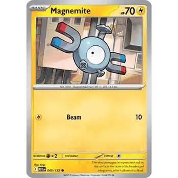 Karetní hra Pokémon MEG 045/132 Magnemite - Mega Evolution Stav: Near Mint, Verze: REVERSE HOLO