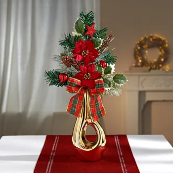 Vánoční dekorace Vánoční aranžmá 50 x 30 cm