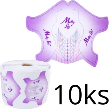 Molly Lac Šablony na nehty Flexibilní fialové MollyLac kusy: 10