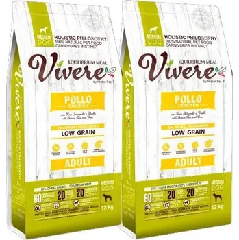 Krmivo pro psa VIVERE Adult Chicken 2x12 kg